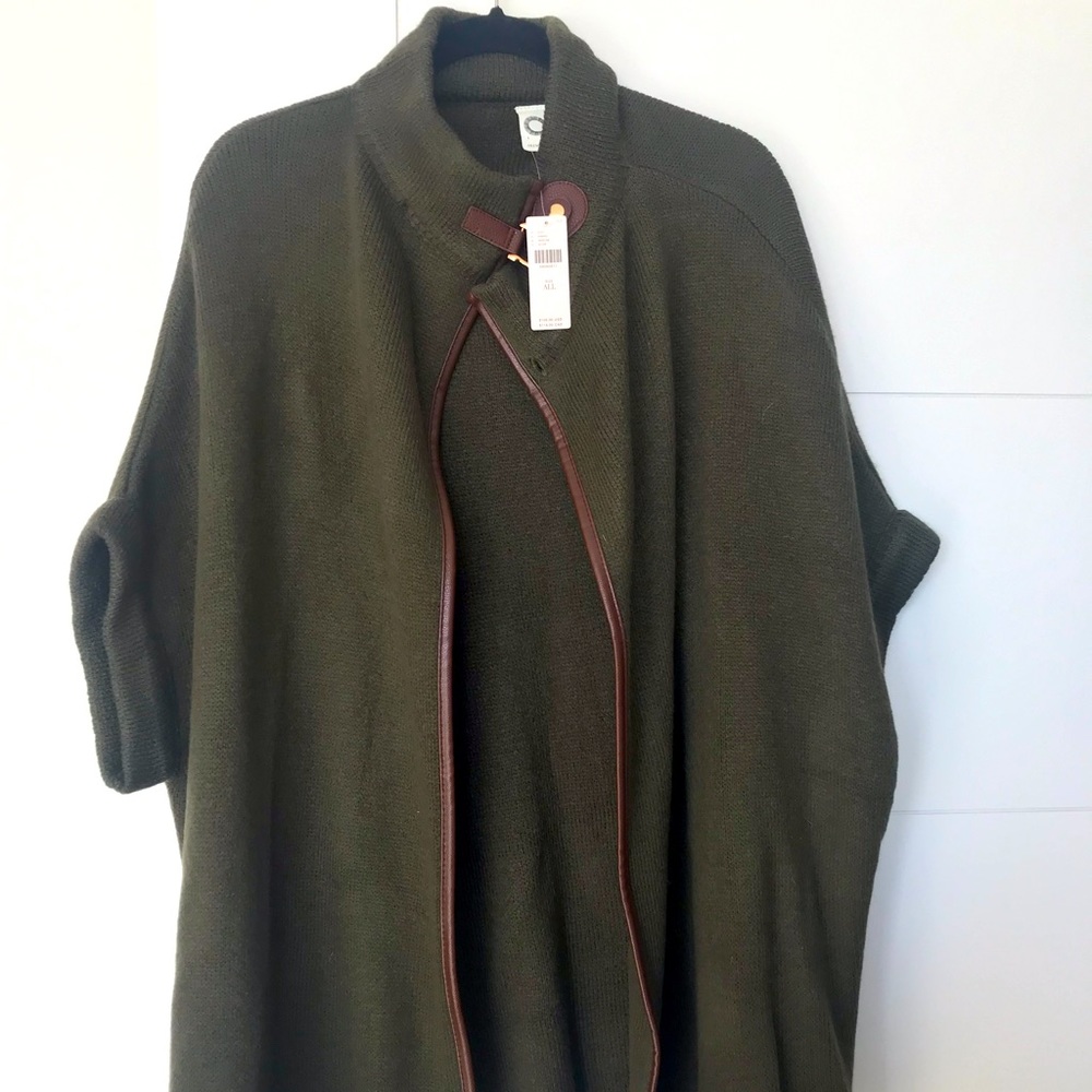 Olive colored cardigan